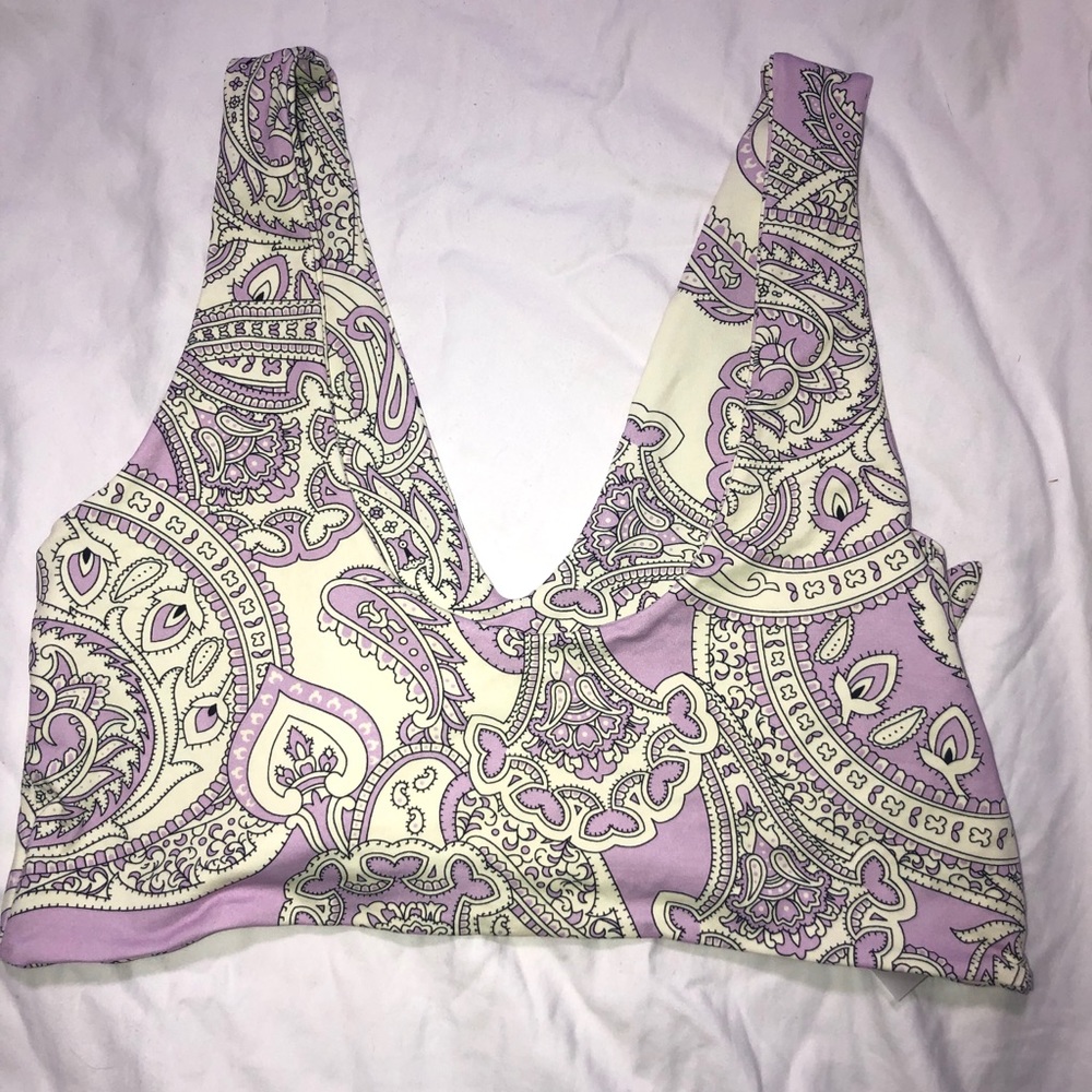 Montce lilac paisley Kim bikini top - Picture 6 of 9